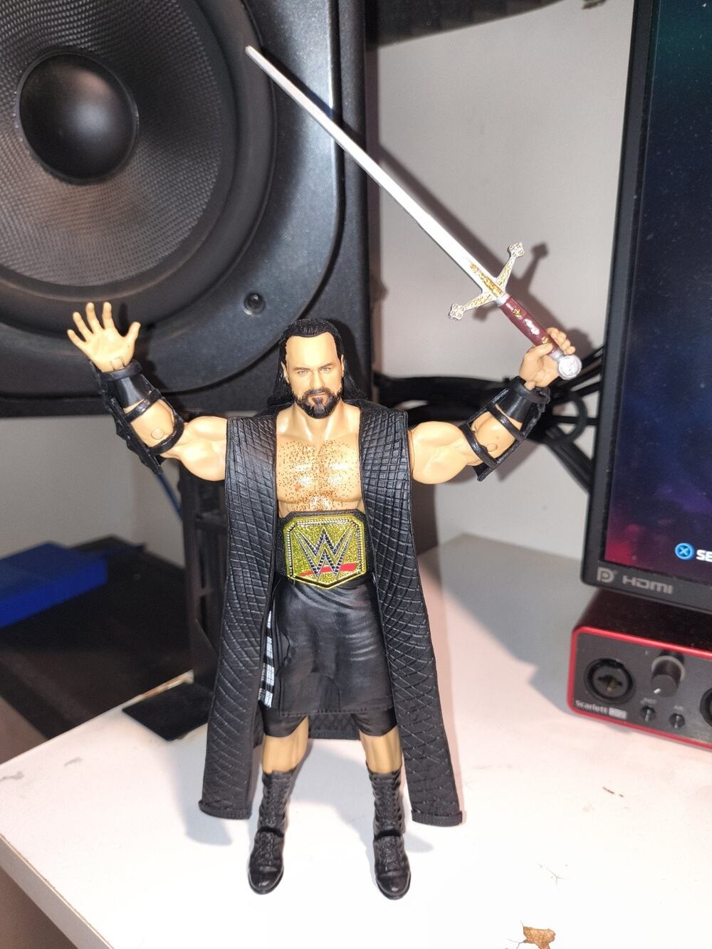 wwe elite drew mcintyre With Accessories And Championship Belt